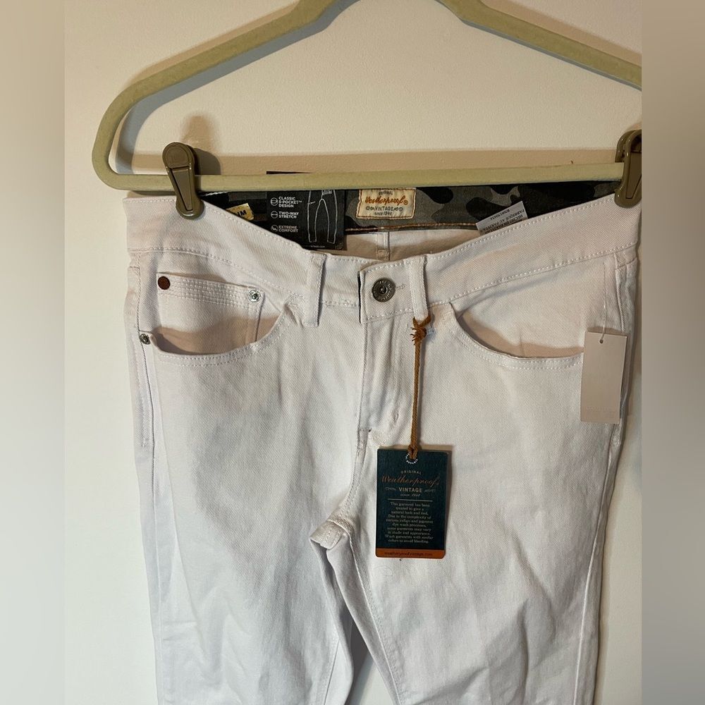 Weatherproof vintage slim Mens white skinny jeans size 30Wx32Lnew with tags. - Picture 2 of 11